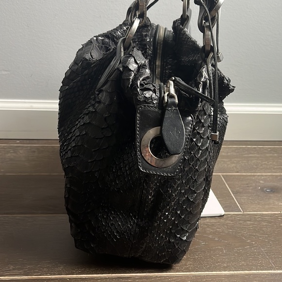 Pauric Sweeney python embossed leather handbag - Picture 6 of 10